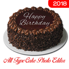 Happy Birthday & Anniversary Cake Photo Editor icône