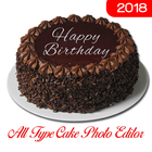 Happy Birthday & Anniversary Cake Photo Editor icono