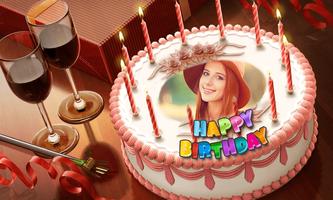 Happy Birthday & Anniversary Cake Photo Editor captura de pantalla 1