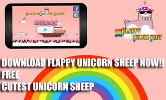 Flappy Unicorn Sheep poster