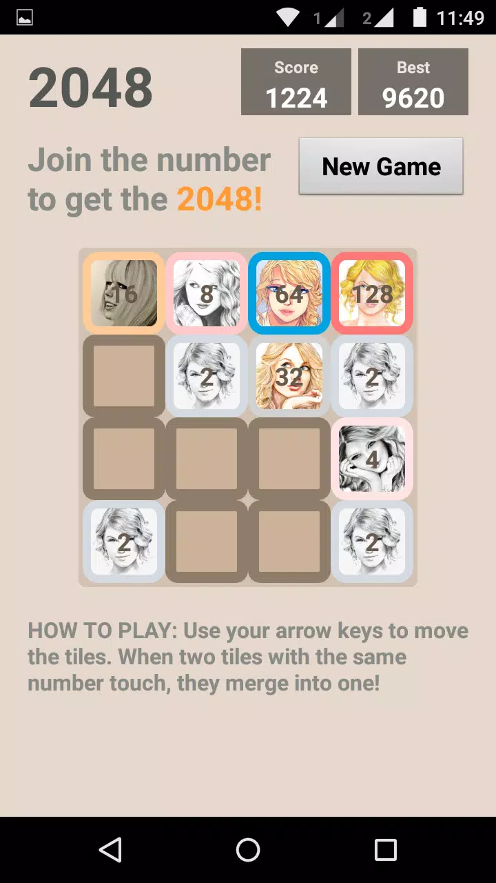 How to beat Taylor swift 2048?