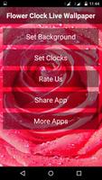 Flower Clock Live Wallpapers تصوير الشاشة 1