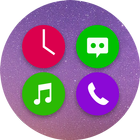 CircleFlat Theme - KK Launcher आइकन