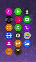 CircleFlat Theme - KK Launcher पोस्टर