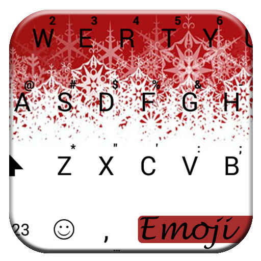 Christmas White Emoji Keyboard