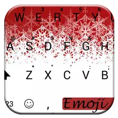 Christmas White Emoji Tastatur APK Herunterladen