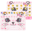 Cute Cat Emoji Keyboard Theme