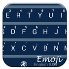 BarFlat Blue Emoji Keyboard أيقونة