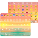 Beach Sunset Theme - Emoji Keyboard Wallpaper APK