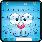 Emoji Keyboard - Blue Cat Theme アイコン