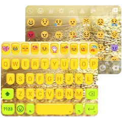 Golden Bow Emoji Keyboard Skin