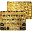 Gold Glitter Emoji Keyboard