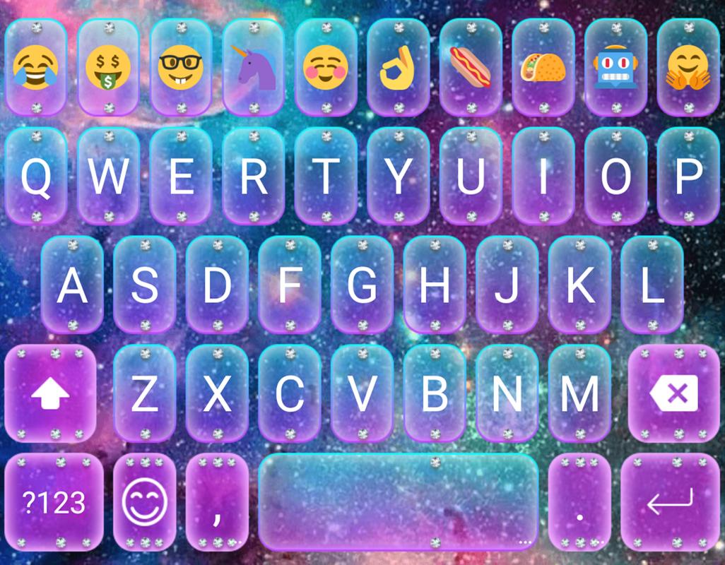 Galaxy Glitter Emoji Keyboard APK Download - Free ...