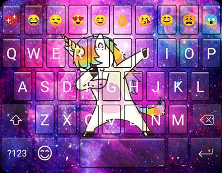 Galaxy Dab Unicorn Emoji Gif Keyboard Wallpaper For Android