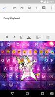 Galaxy Dab Unicorn Emoji Gif Keyboard wallpaper poster