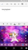 Galaxy Dab Unicorn Emoji Gif Keyboard wallpaper screenshot 2