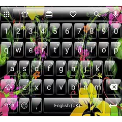 Emoji Keyboard Glass BlackFlow アプリダウンロード