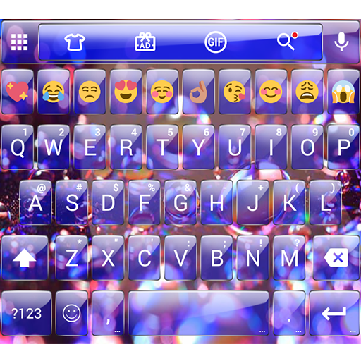 Emoji Keyboard Glass Drops Ref