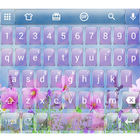 Emoji Keyboard Glass PinkFlow2 Zeichen