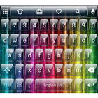 Glass Rainbow Emoji Keyboard ikon