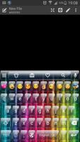 Glass Rainbow Emoji Keyboard syot layar 1