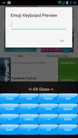 برنامه‌نما Gloss Blue Emoji Keyboard عکس از صفحه