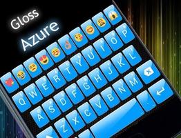 Gloss Blue Emoji Teclado captura de pantalla 3