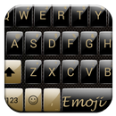 Emoji Keyboard Gloss GoldBlack APK