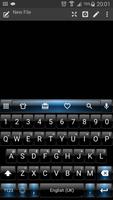 Emoji Keyboard Dusk Black Blue Cartaz