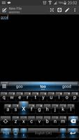 Emoji Keyboard Dusk Black Blue скриншот 1