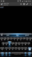 Emoji Keyboard Dusk Black Blue تصوير الشاشة 1