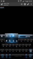 Emoji Keyboard Dusk Black Blue скриншот 2