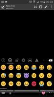 Emoji Keyboard Dusk Black Blue скриншот 3