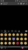 Emoji Keyboard Dusk Black Blue تصوير الشاشة 3