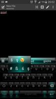 Emoji Keyboard Dusk BlackGreen ảnh chụp màn hình 3