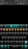 Emoji Keyboard Dusk BlackGreen ảnh chụp màn hình 1