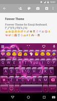 Forever Emoji Keyboard Theme capture d'écran 1