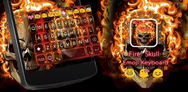 Fire Skull EmojiKeybaord Theme