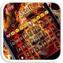 Fire Skull EmojiKeybaord Theme APK Herunterladen