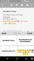 Flat White Emoji Keyboard Wallpaper 스크린샷 3