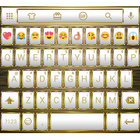 Emoji Keyboard Frame WhiteGold icon