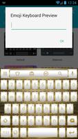 Emoji Keyboard Frame WhiteGold 截图 3