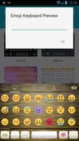 Emoji Keyboard Frame WhiteGold imagem de tela 2