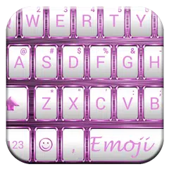 Baixar Frame WhitePink Emoji Keyboard APK