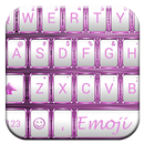 Emoji Keyboard Frame WhitePink APK