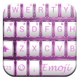 Emoji Keyboard Frame WhitePink biểu tượng