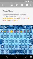 Winter Emoji Keyboard Theme poster