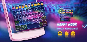 Happy Hour Emoji Keyboard Skin