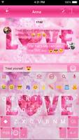 Love Emoji Keyboard Theme Affiche