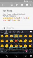 Emoji Keyboard Hero Theme screenshot 1